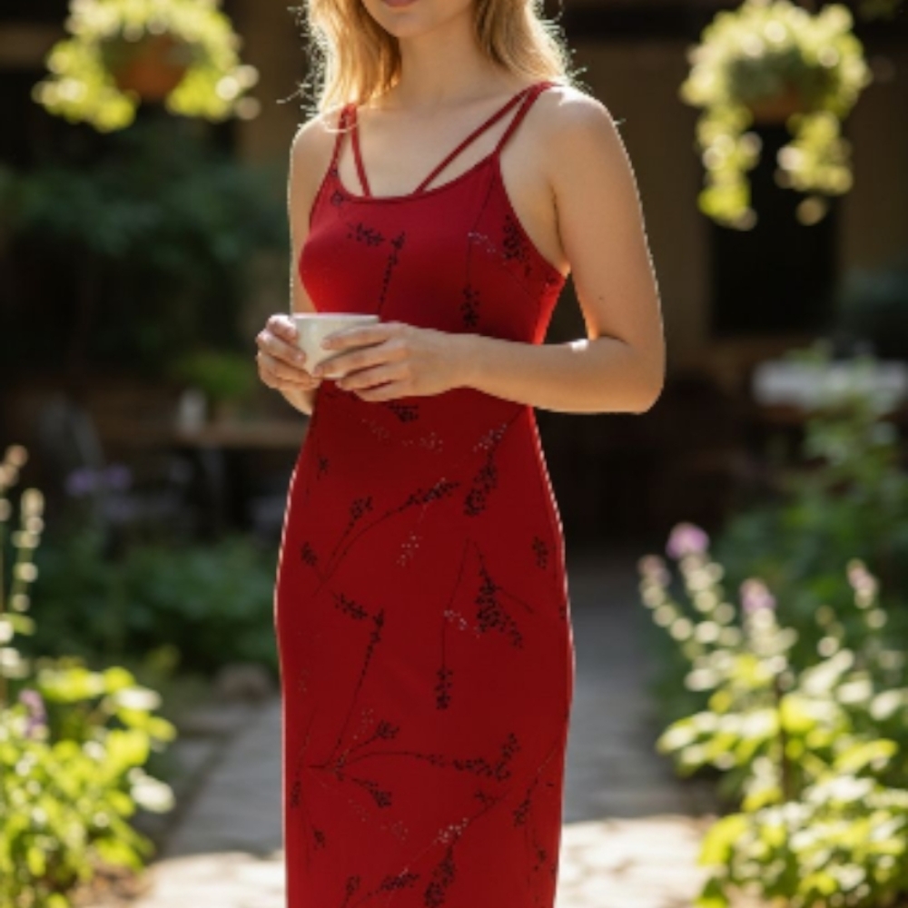 Elegant Red  Dress